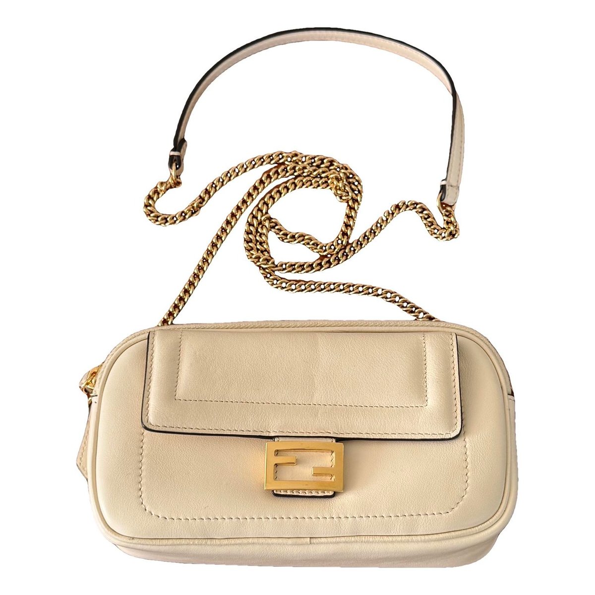 Baguette Chain leather handbag