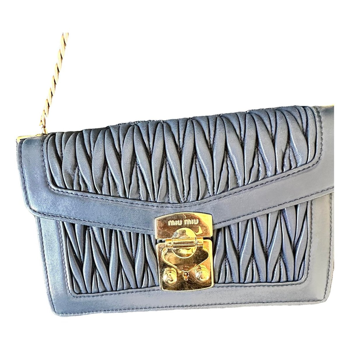 Miu Confidential leather crossbody bag