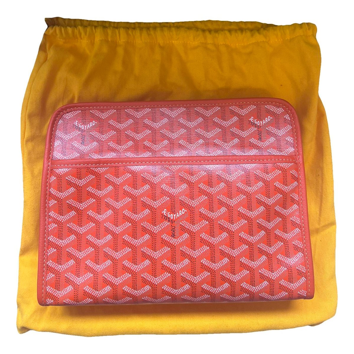 Jouvence leather clutch bag