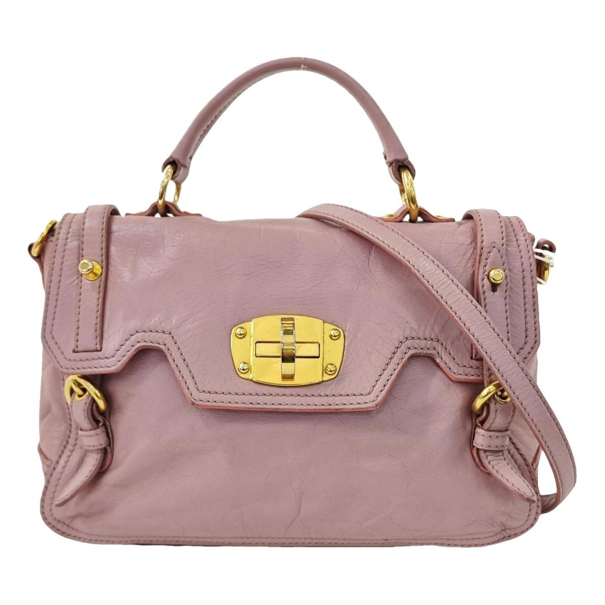 Bow bag leather handbag