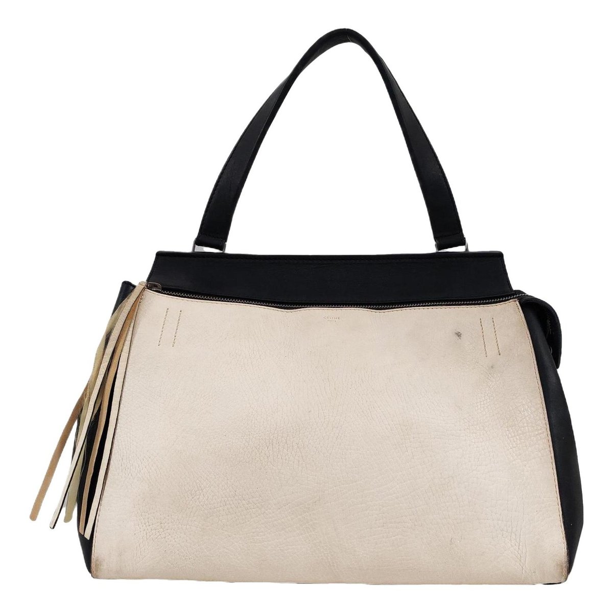 Edge leather handbag