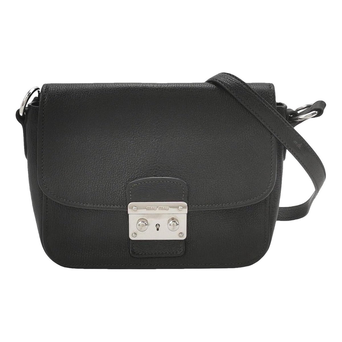 Madras leather crossbody bag