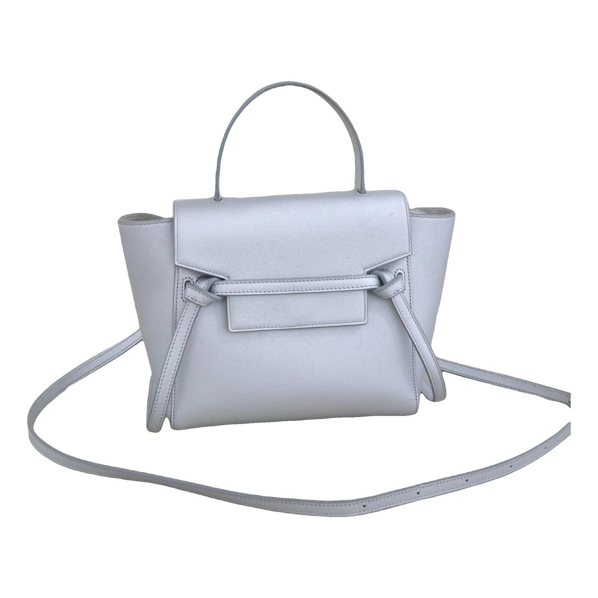 Belt leather crossbody bag