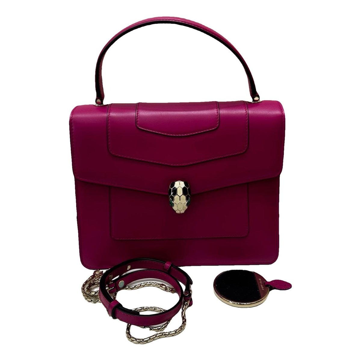 Serpenti leather handbag