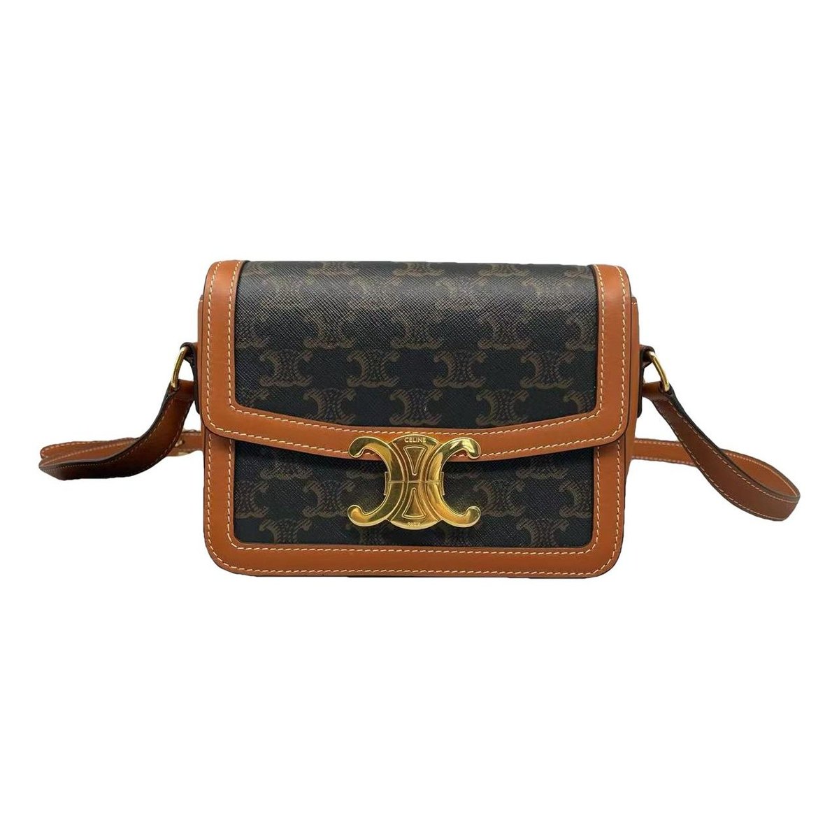 Triomphe leather handbag