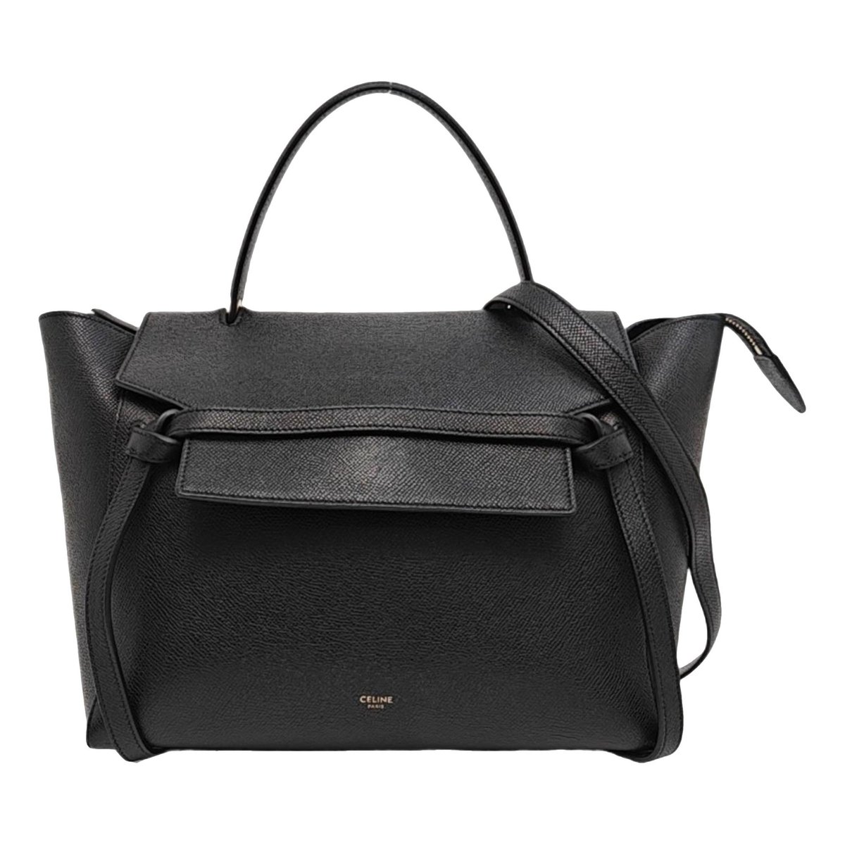 Belt leather crossbody bag