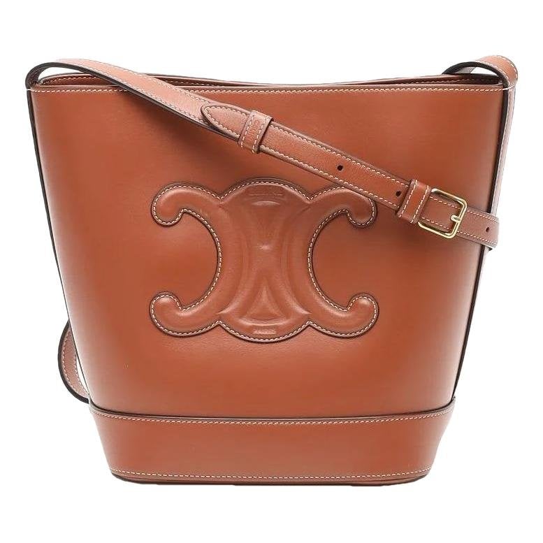 Triomphe leather handbag