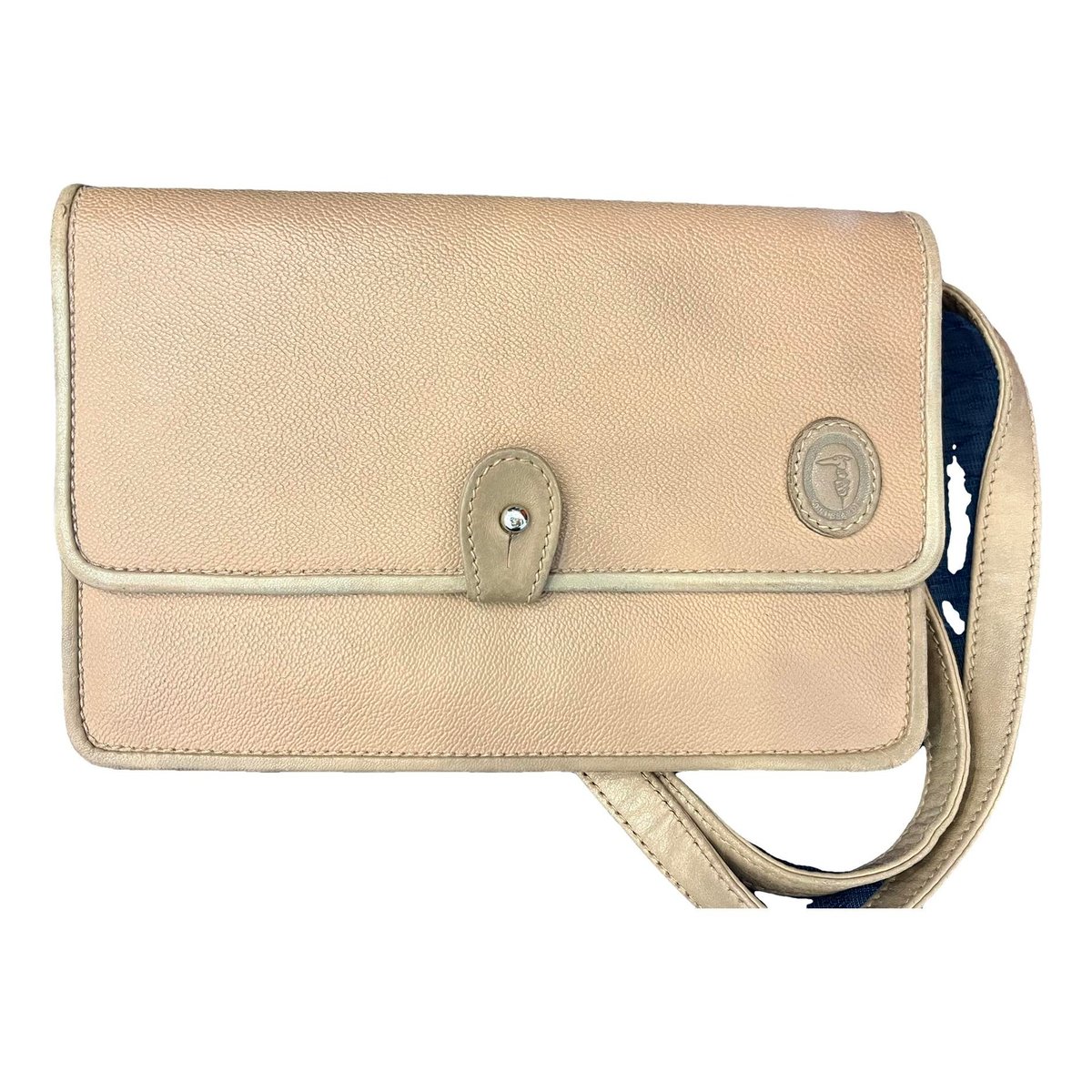 Leather clutch bag