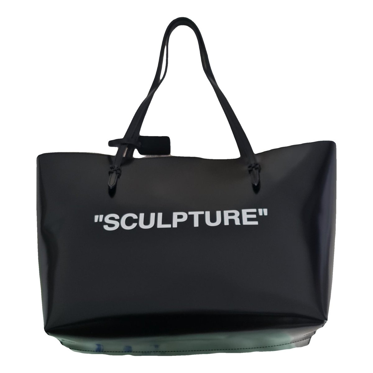 Sculpture leather tote