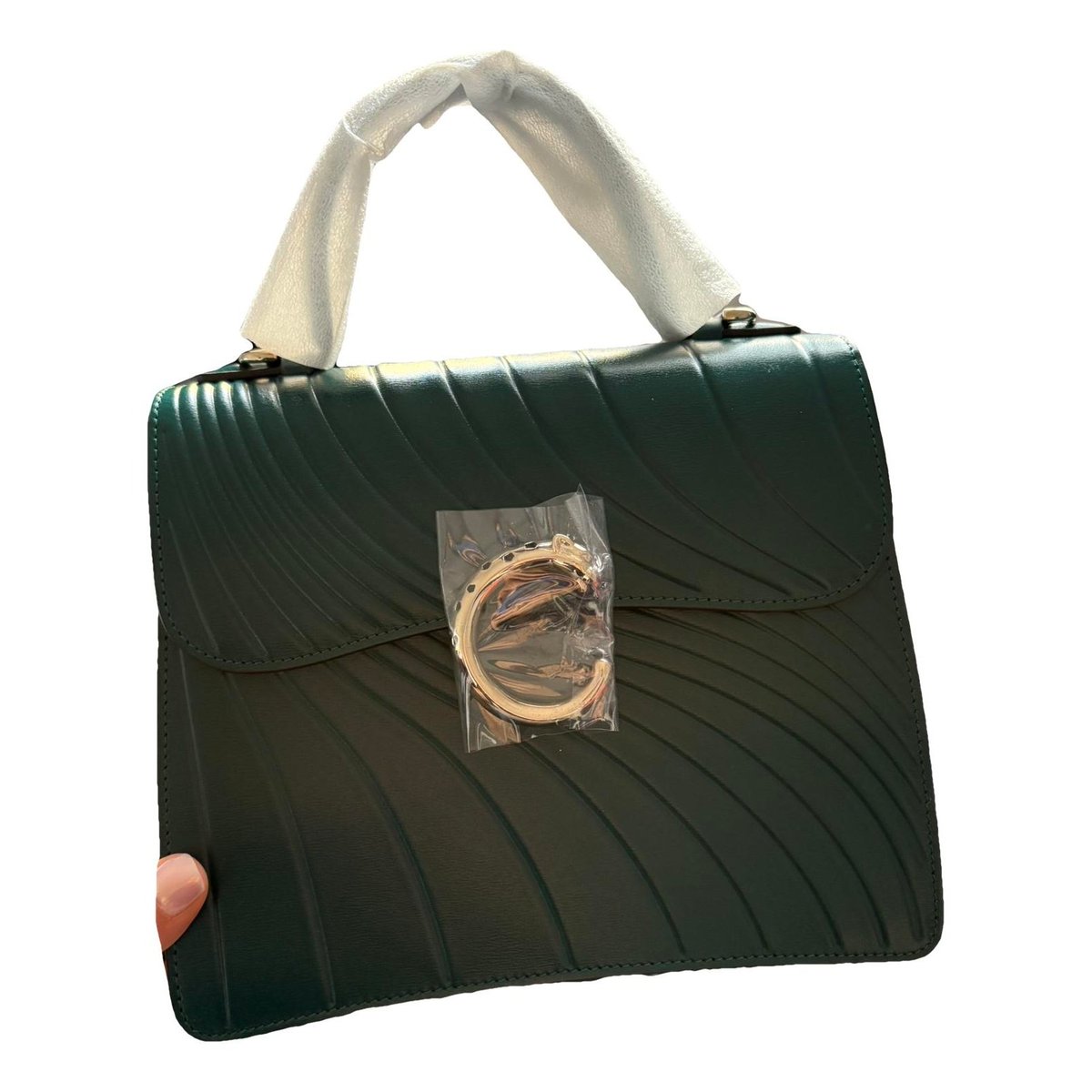 Panthère leather handbag