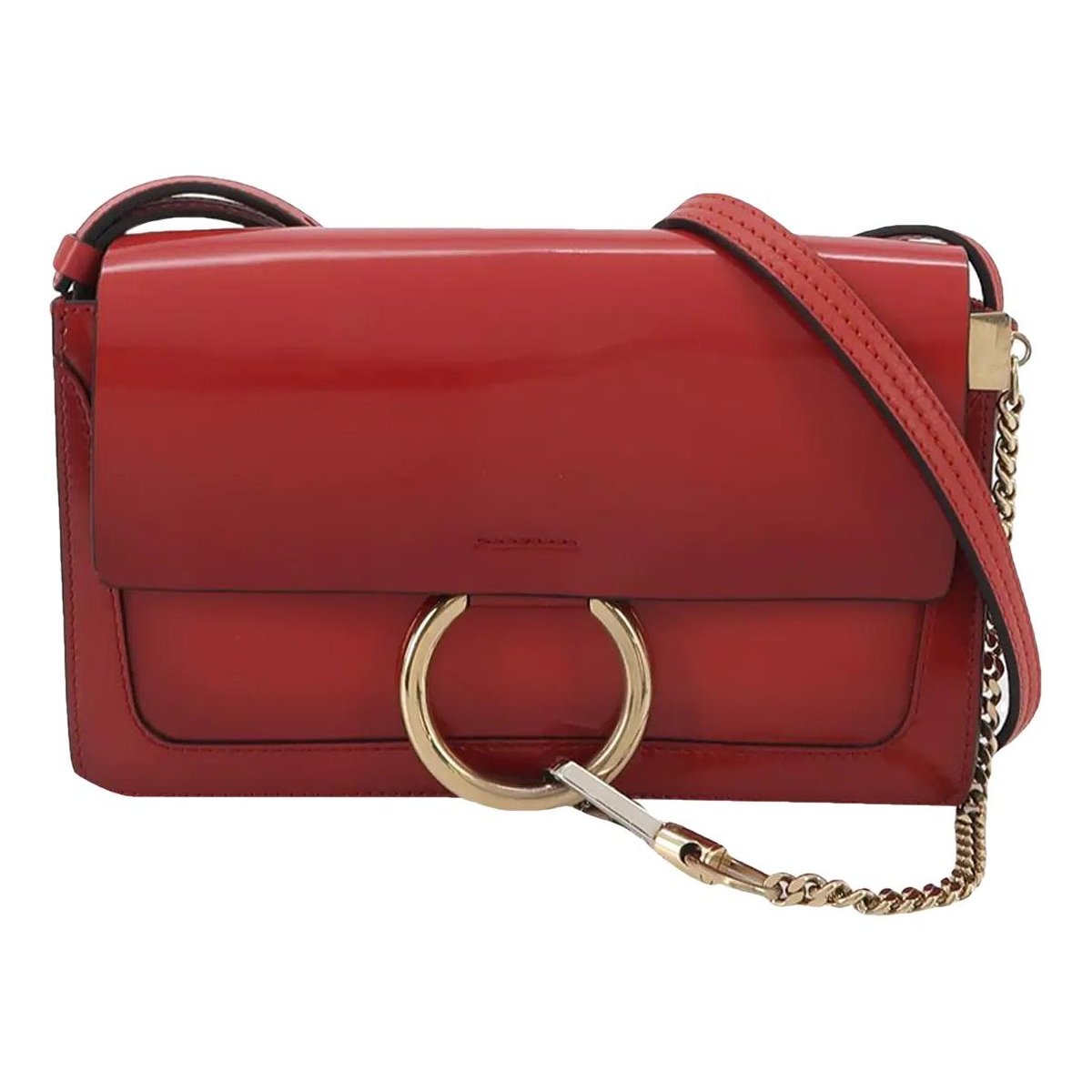Faye patent leather crossbody bag