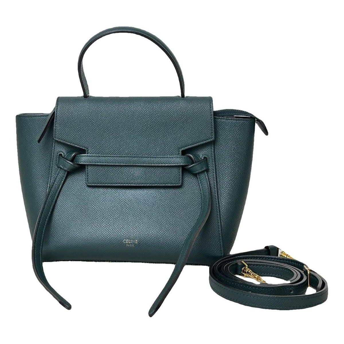 Belt leather handbag