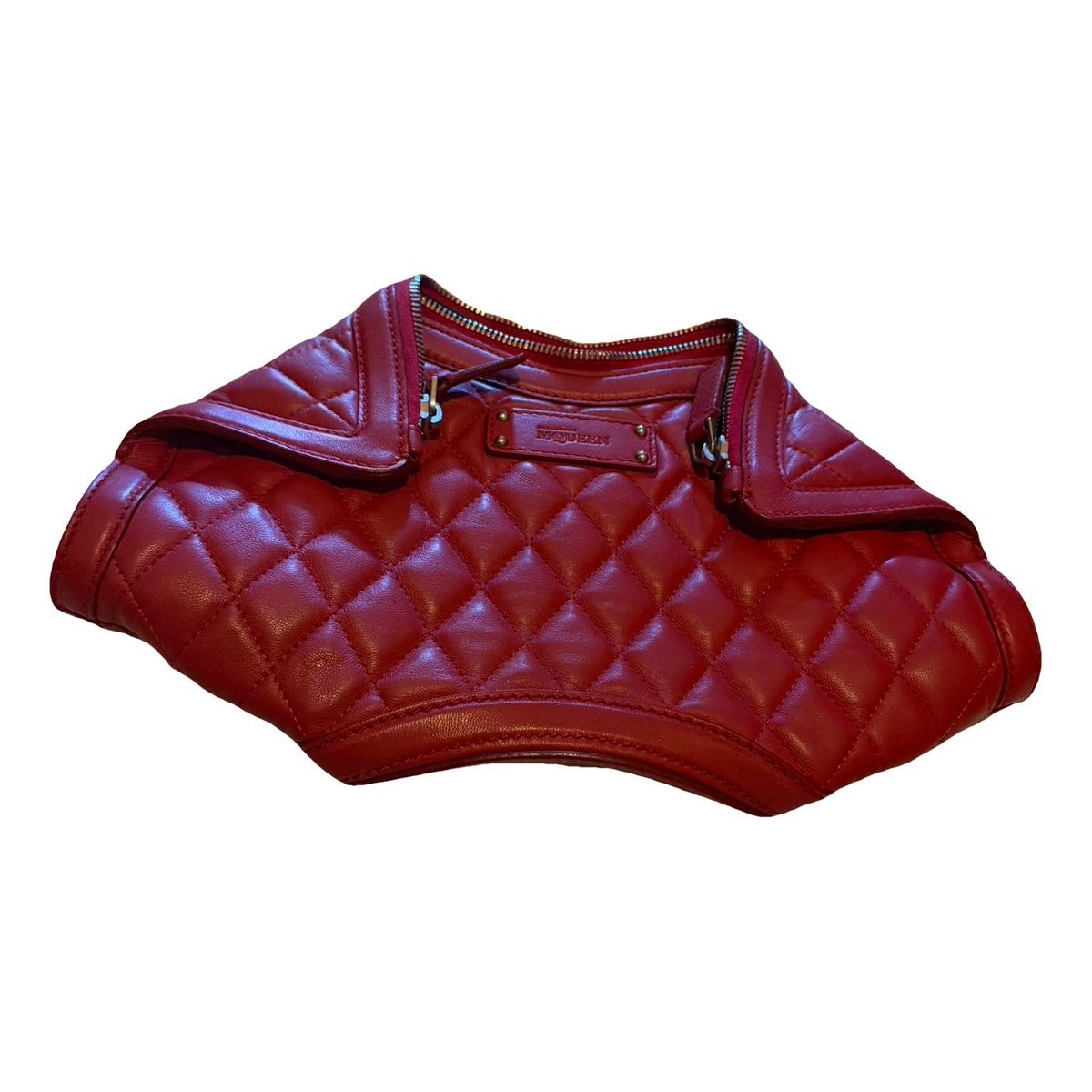 Manta leather clutch bag