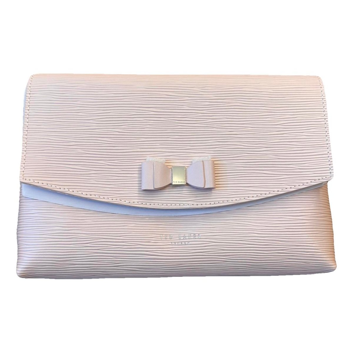 Leather clutch bag