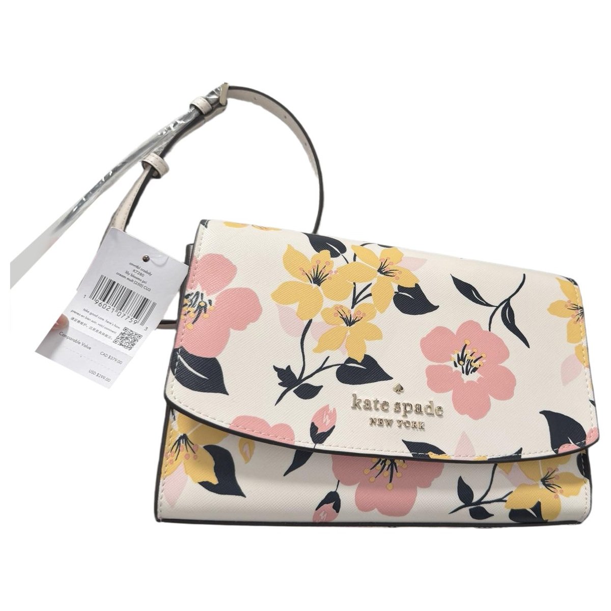 Vinyl crossbody bag