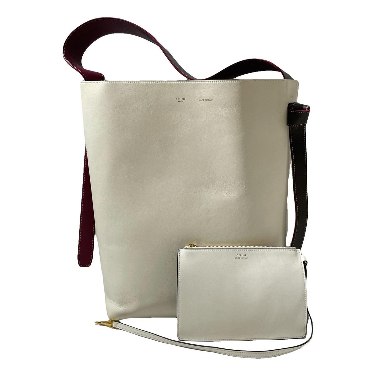 Twisted leather tote