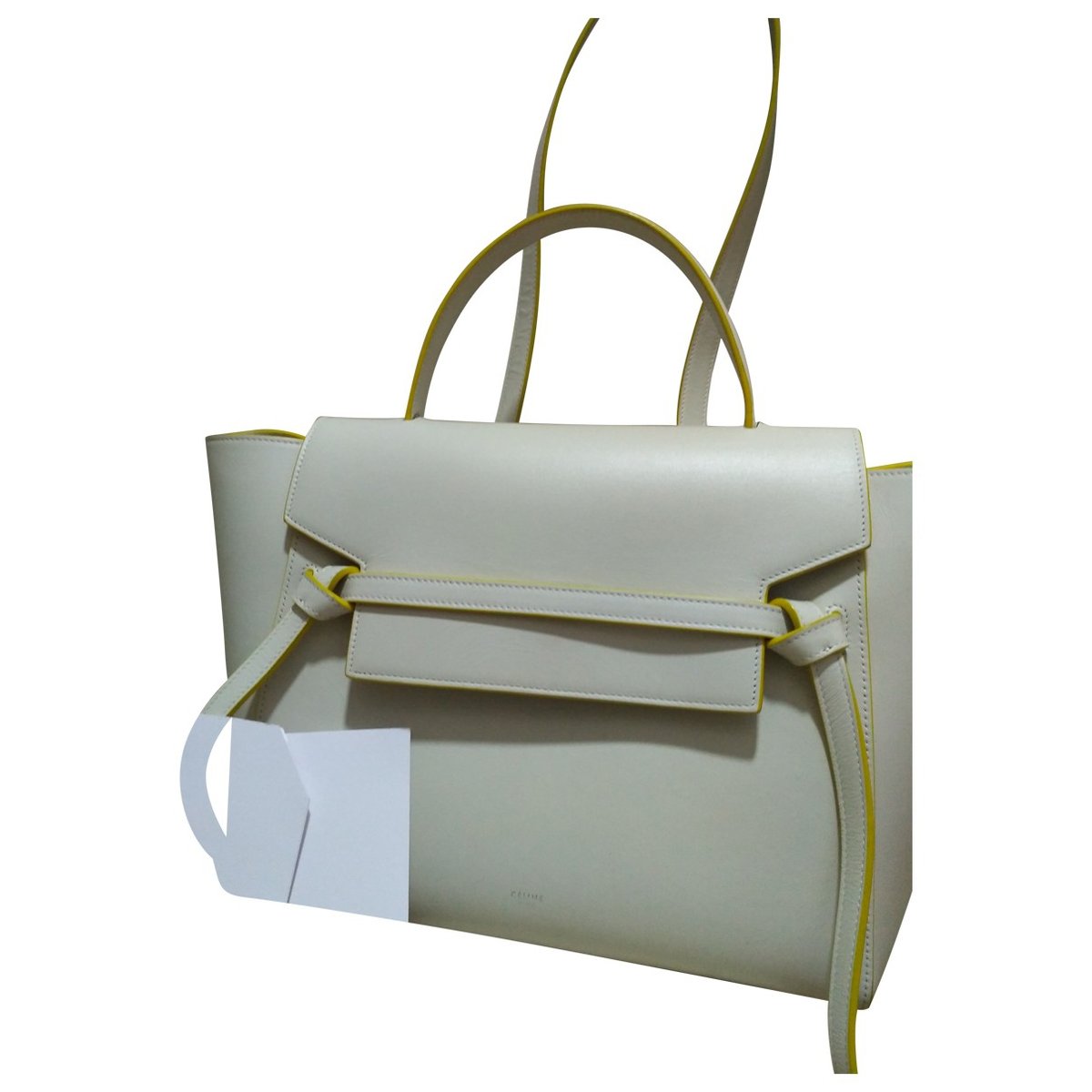 Belt leather handbag