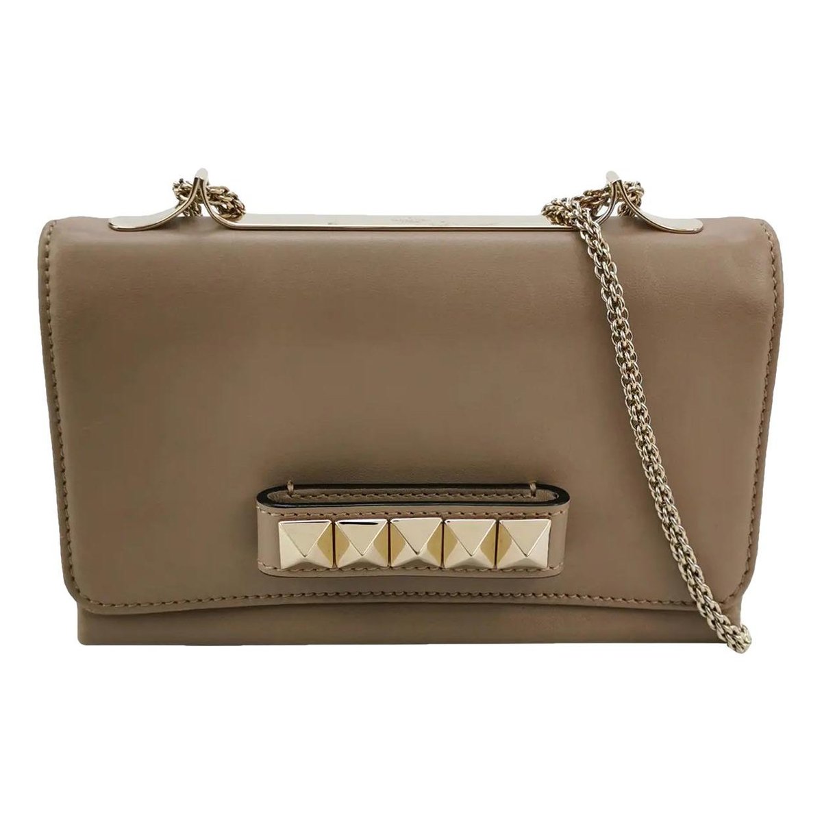 Rockstud leather handbag