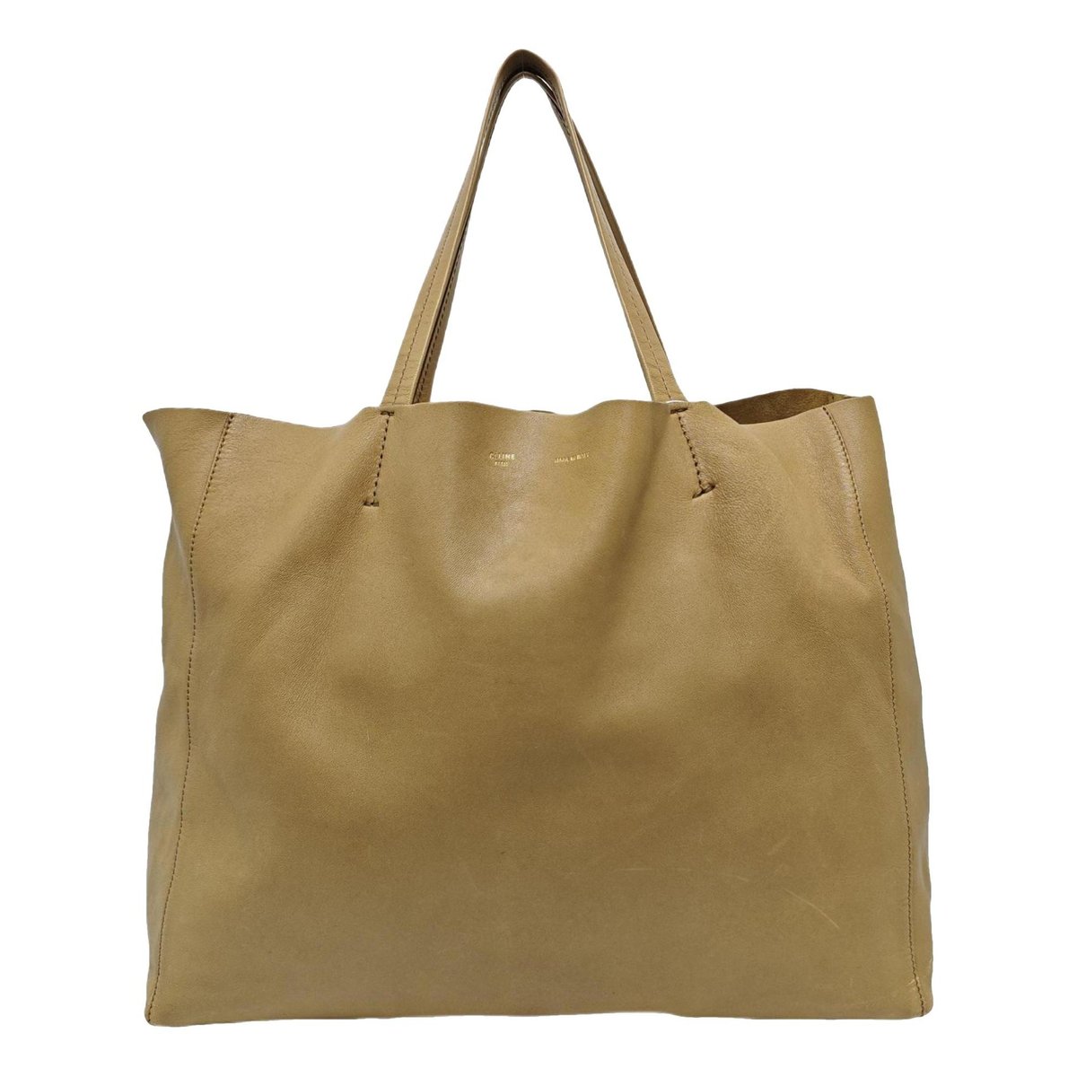 Cabas leather handbag