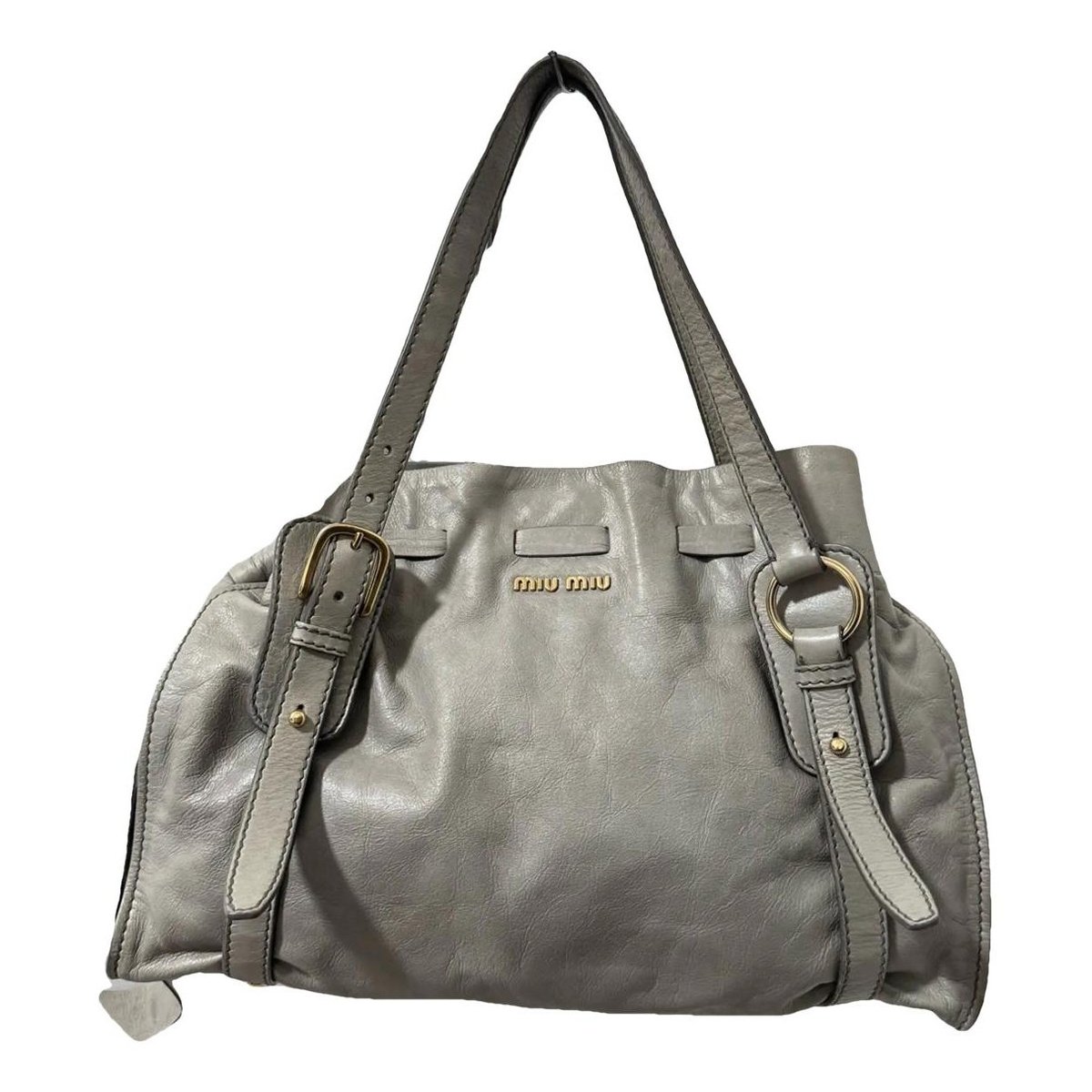 Bow bag leather handbag