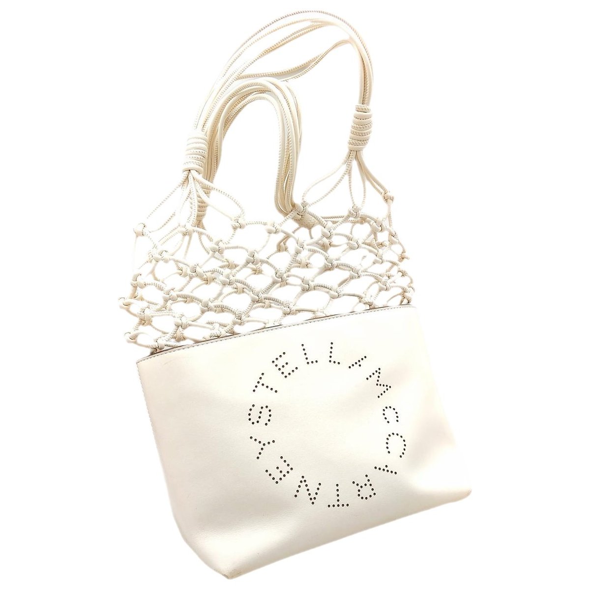 Logo vegan leather handbag