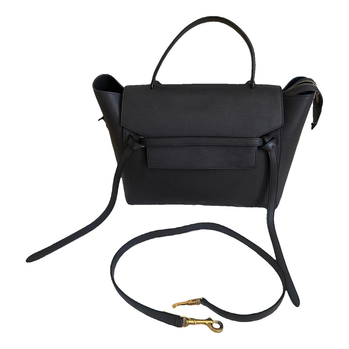 Belt leather handbag