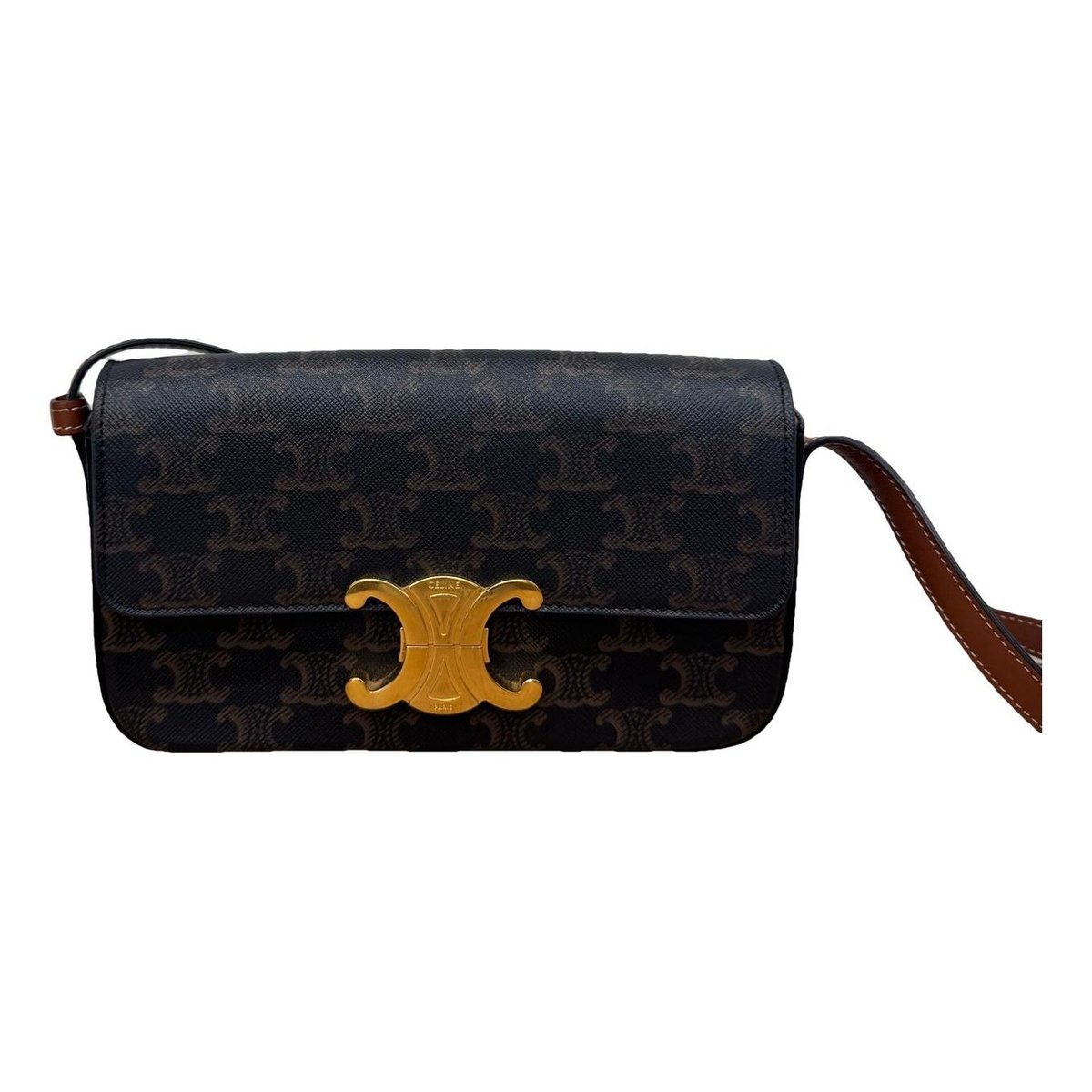 Triomphe Long leather handbag