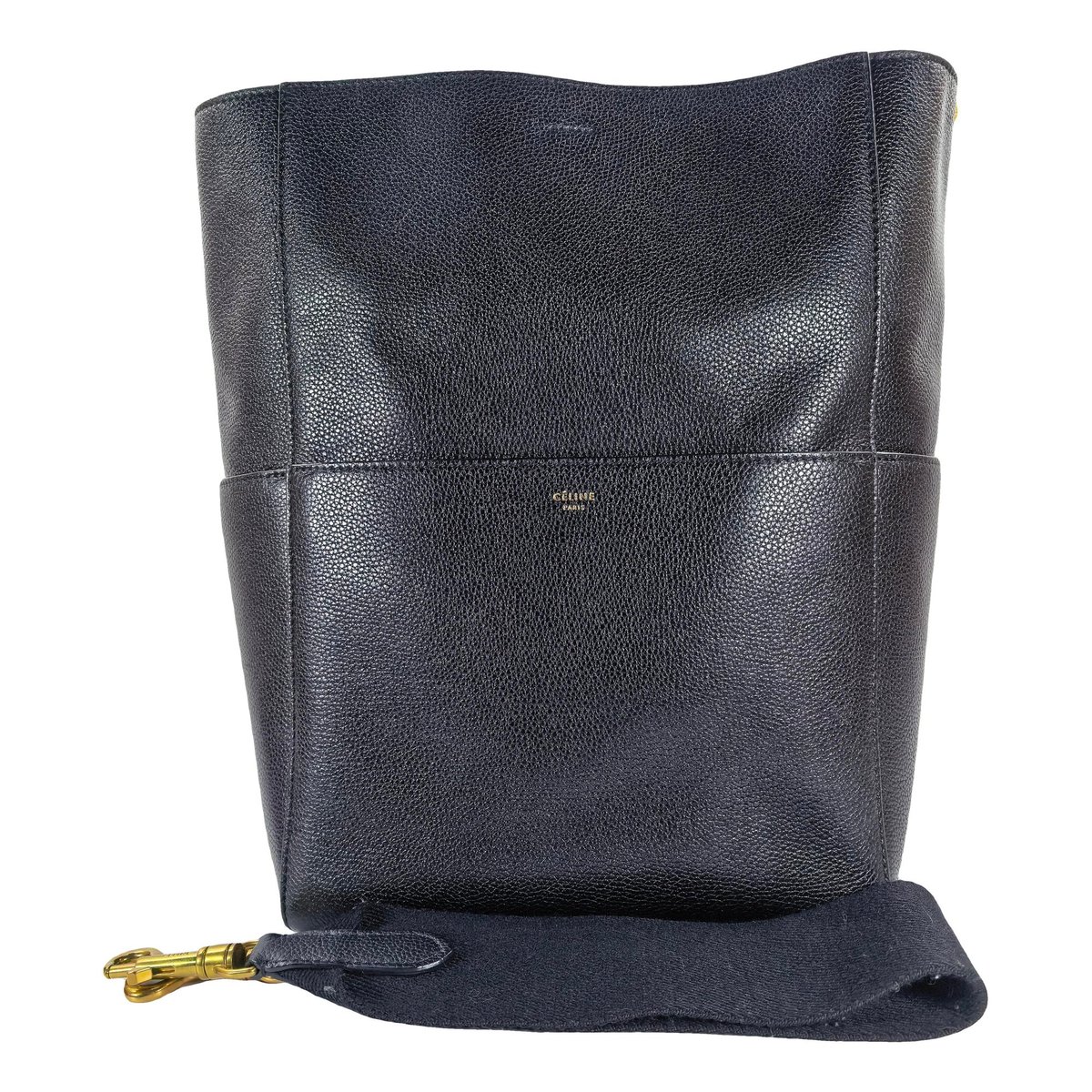 Seau Sangle leather handbag