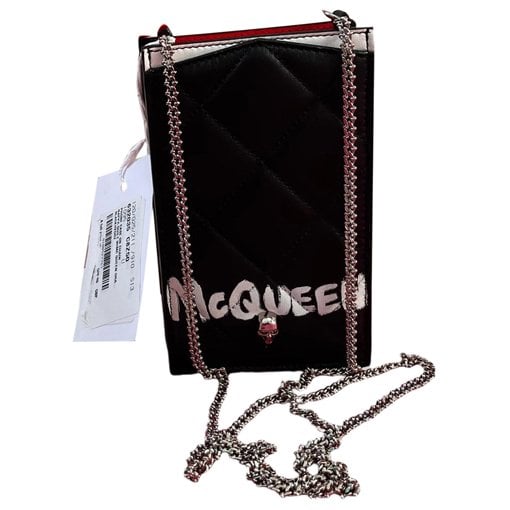 Skull leather crossbody bag