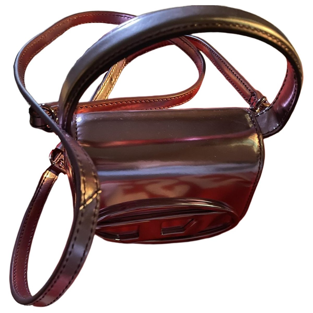 Patent leather crossbody bag