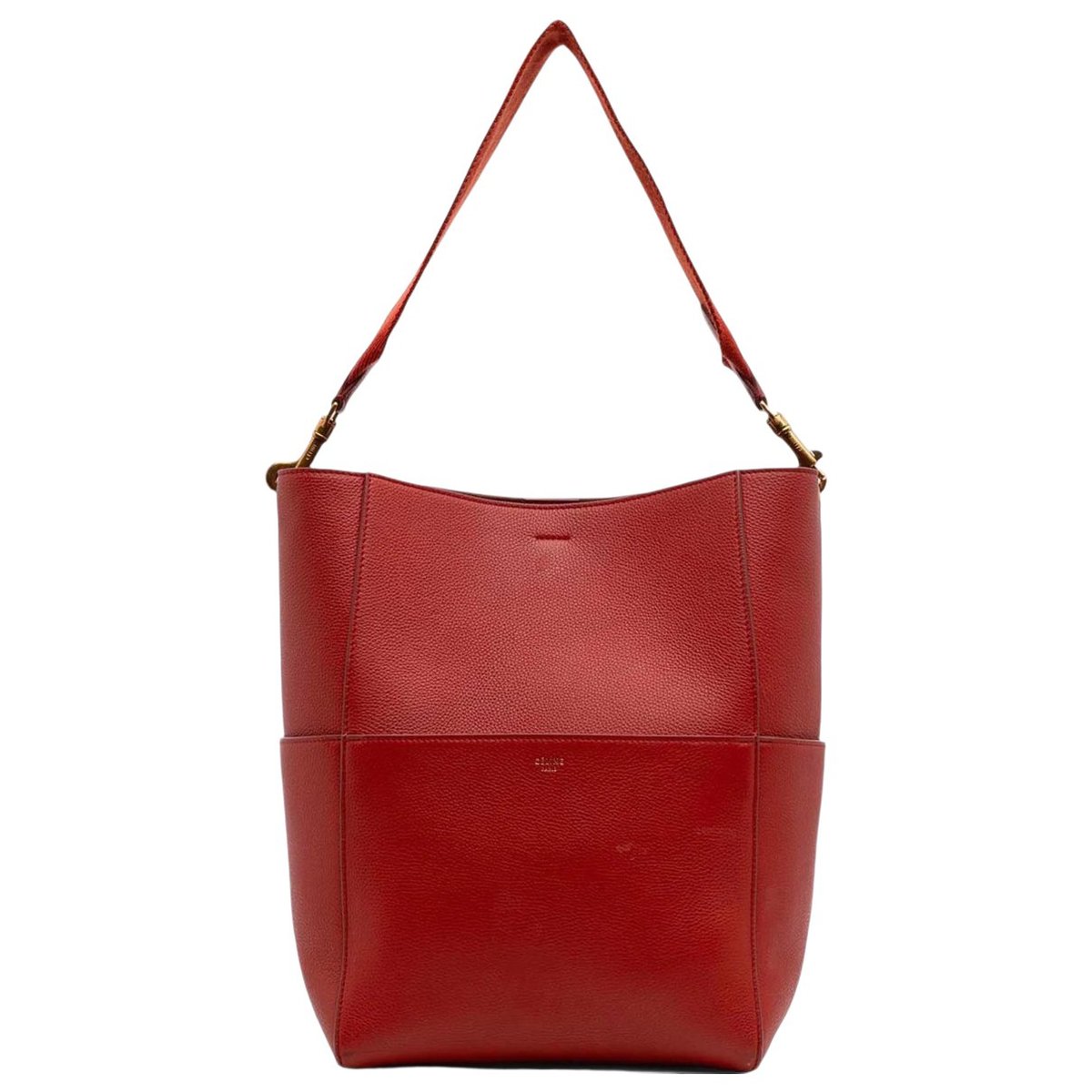 Seau Sangle leather tote