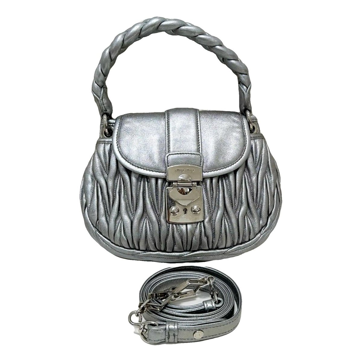 Coffer leather crossbody bag