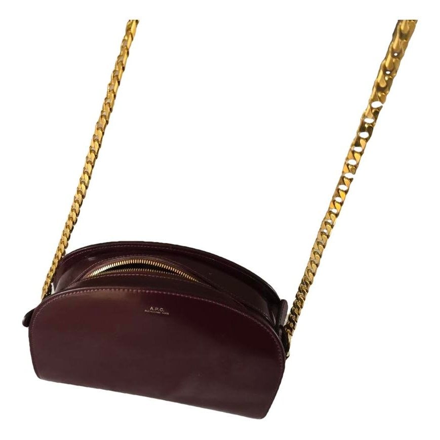 Demi-lune leather bag