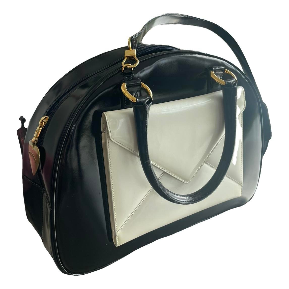 Patent leather handbag