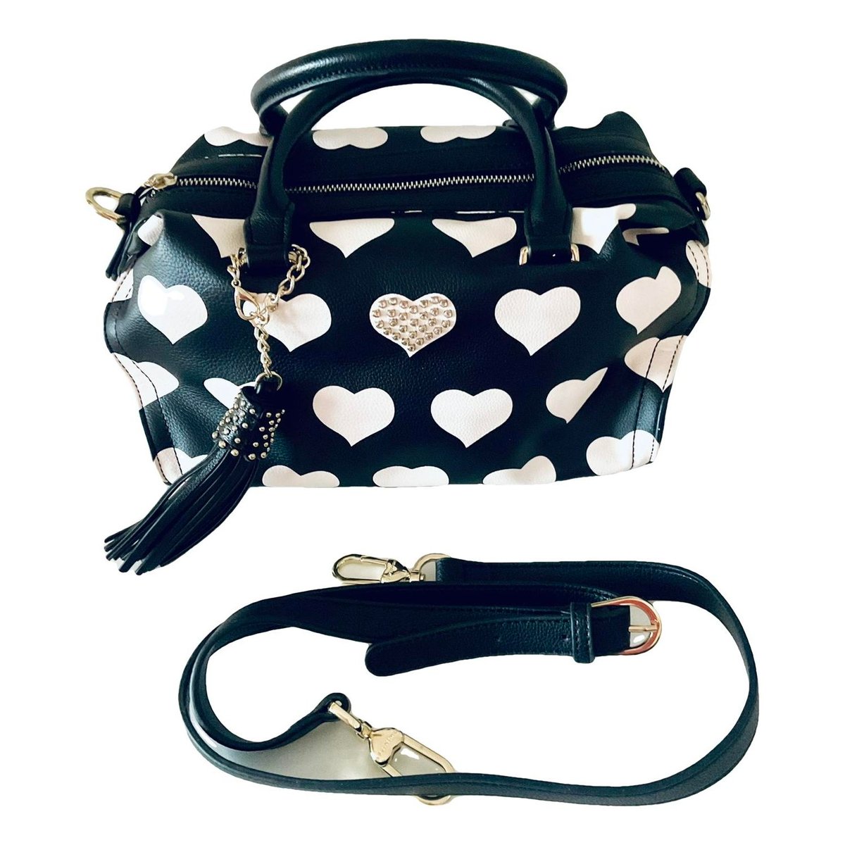 Vegan leather crossbody bag