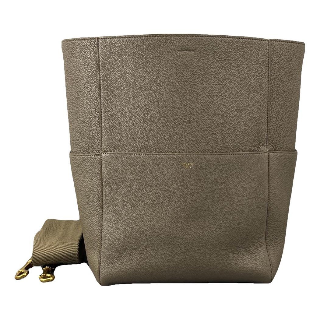 Seau Sangle leather handbag