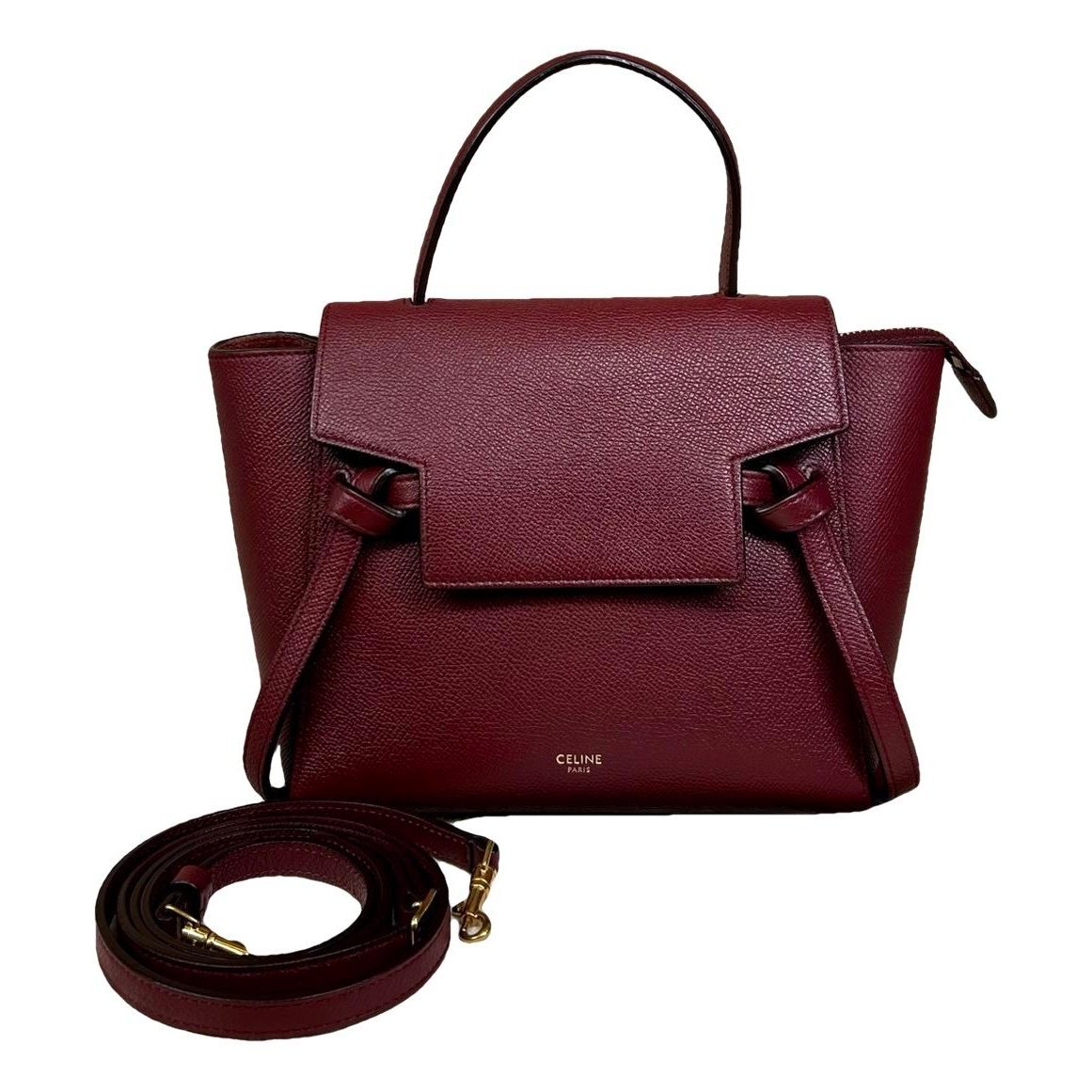 Belt leather handbag