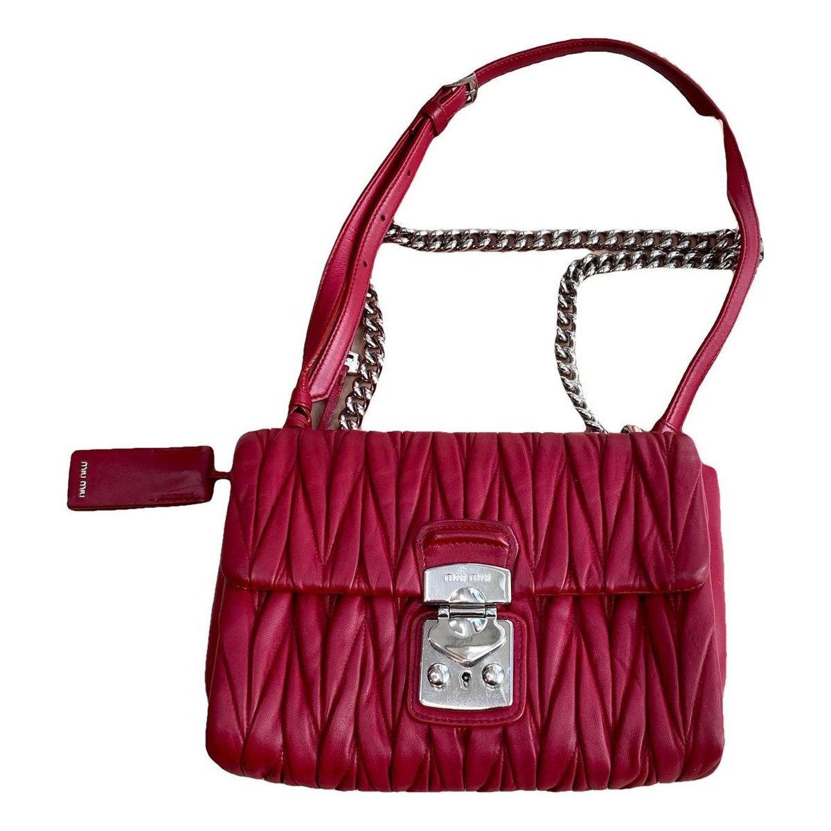 Miu Confidential leather crossbody bag