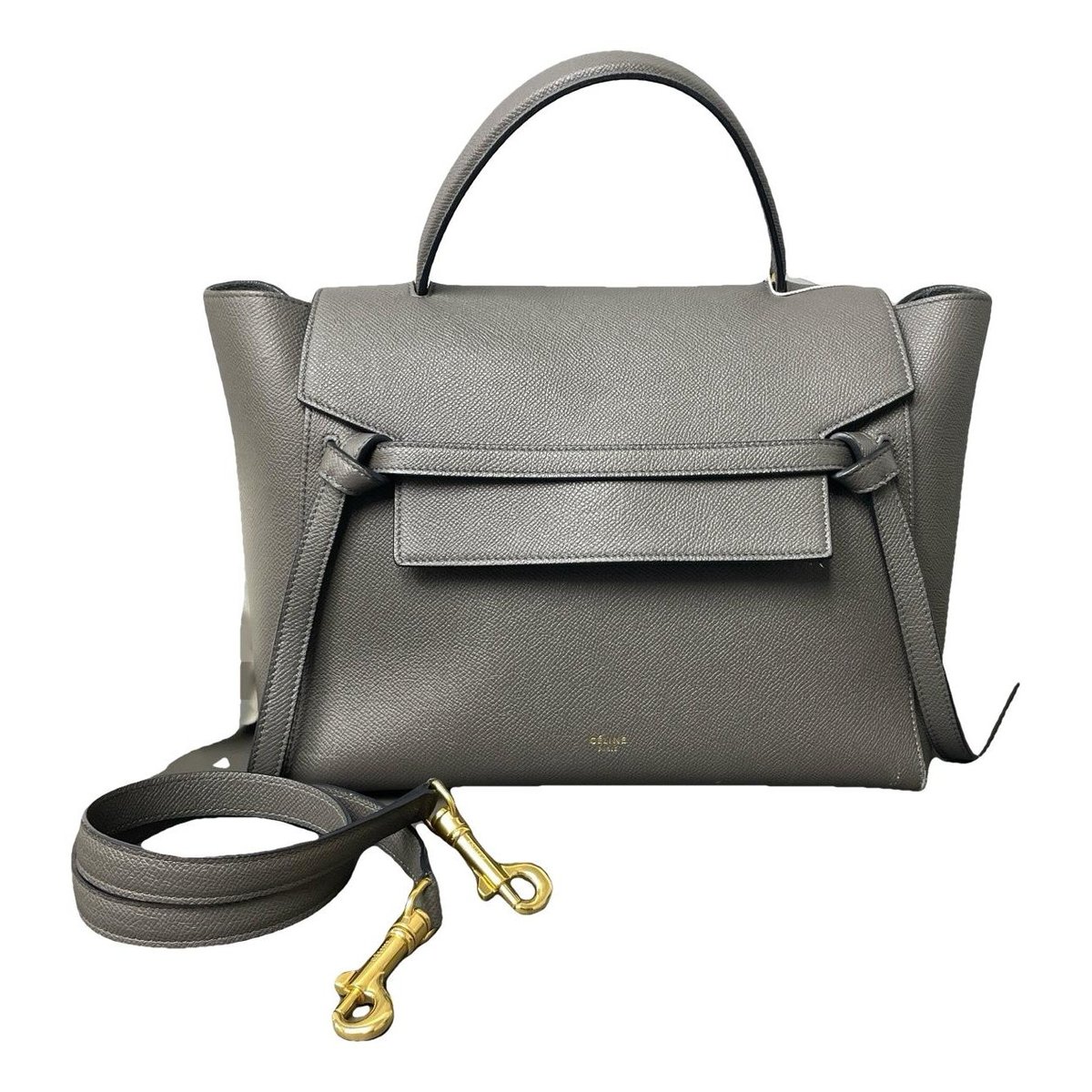 Belt leather handbag