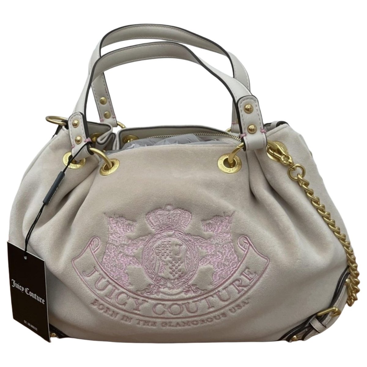 Velvet handbag