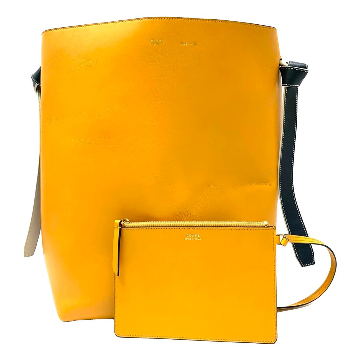 Twisted leather tote