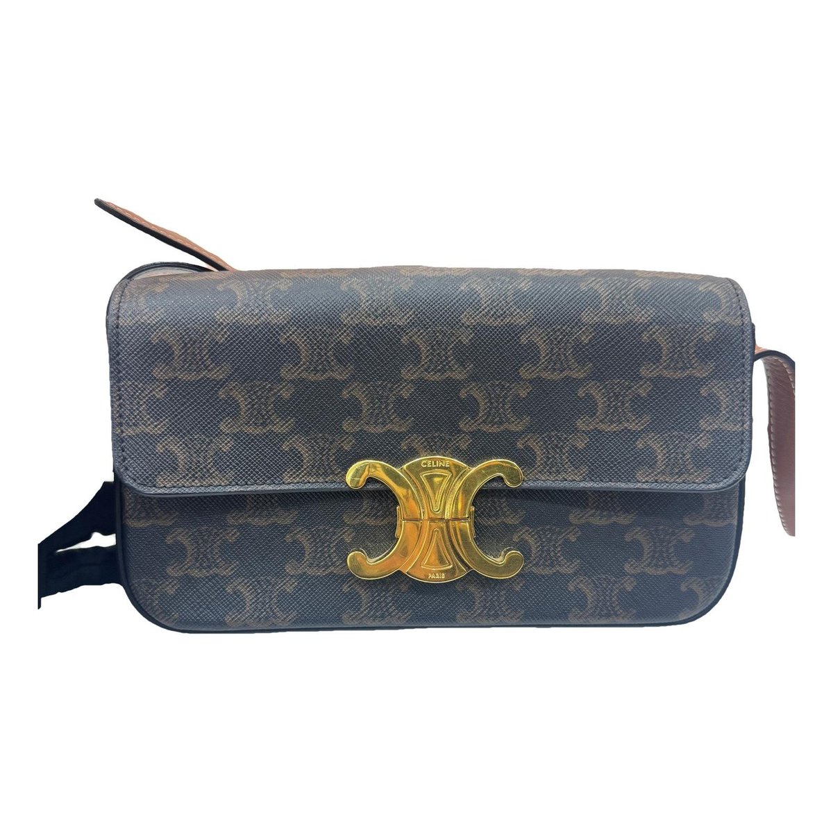 Triomphe Long leather handbag