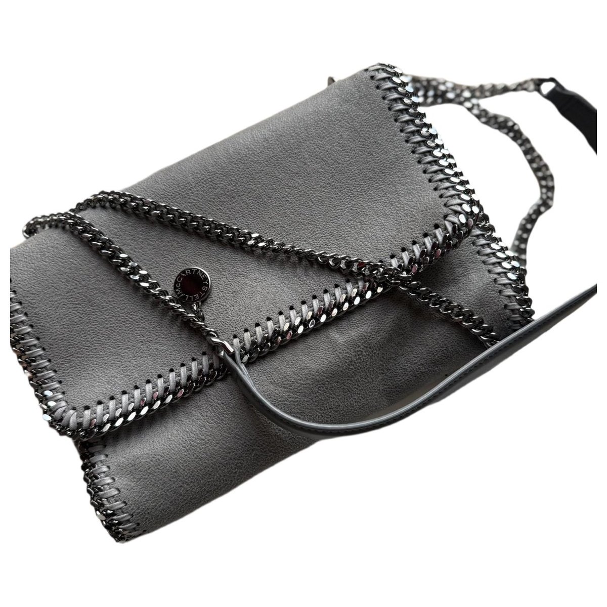 Falabella vegan leather clutch bag