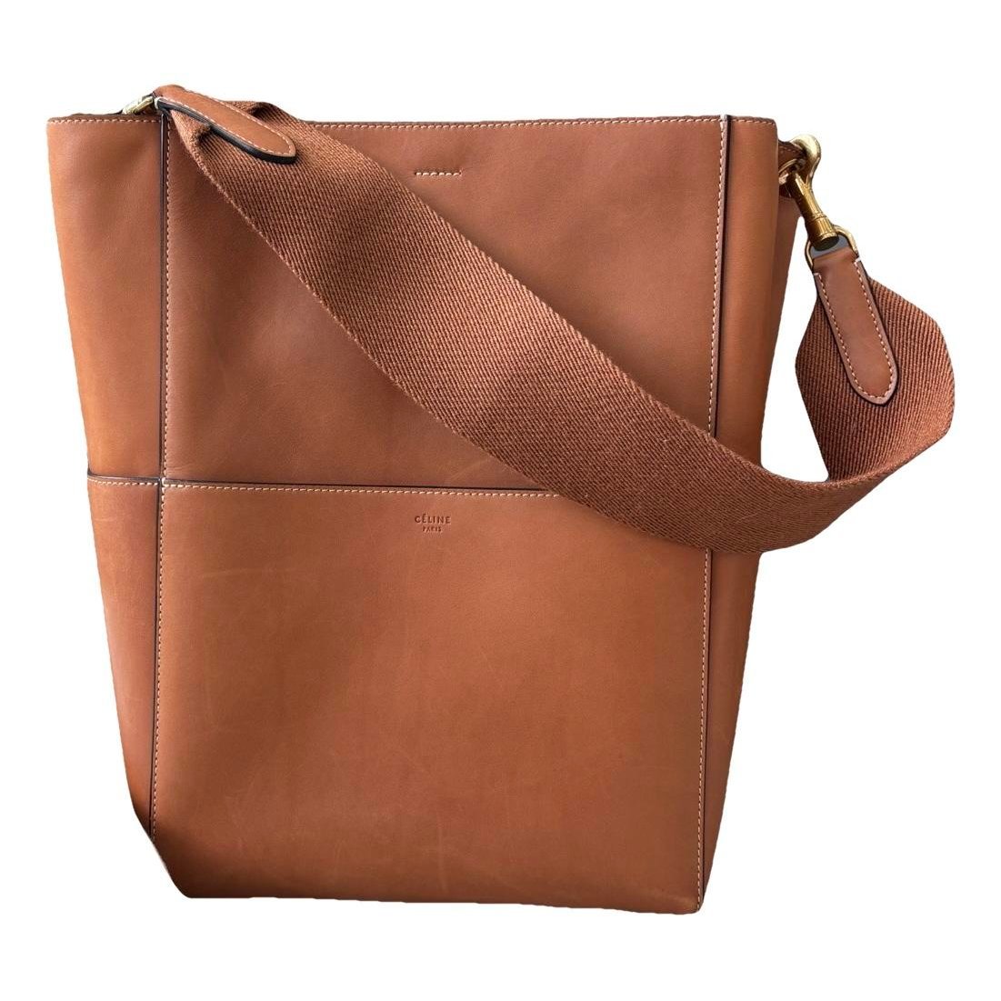 Seau Sangle leather handbag