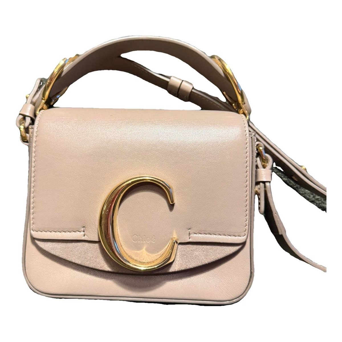 C leather crossbody bag