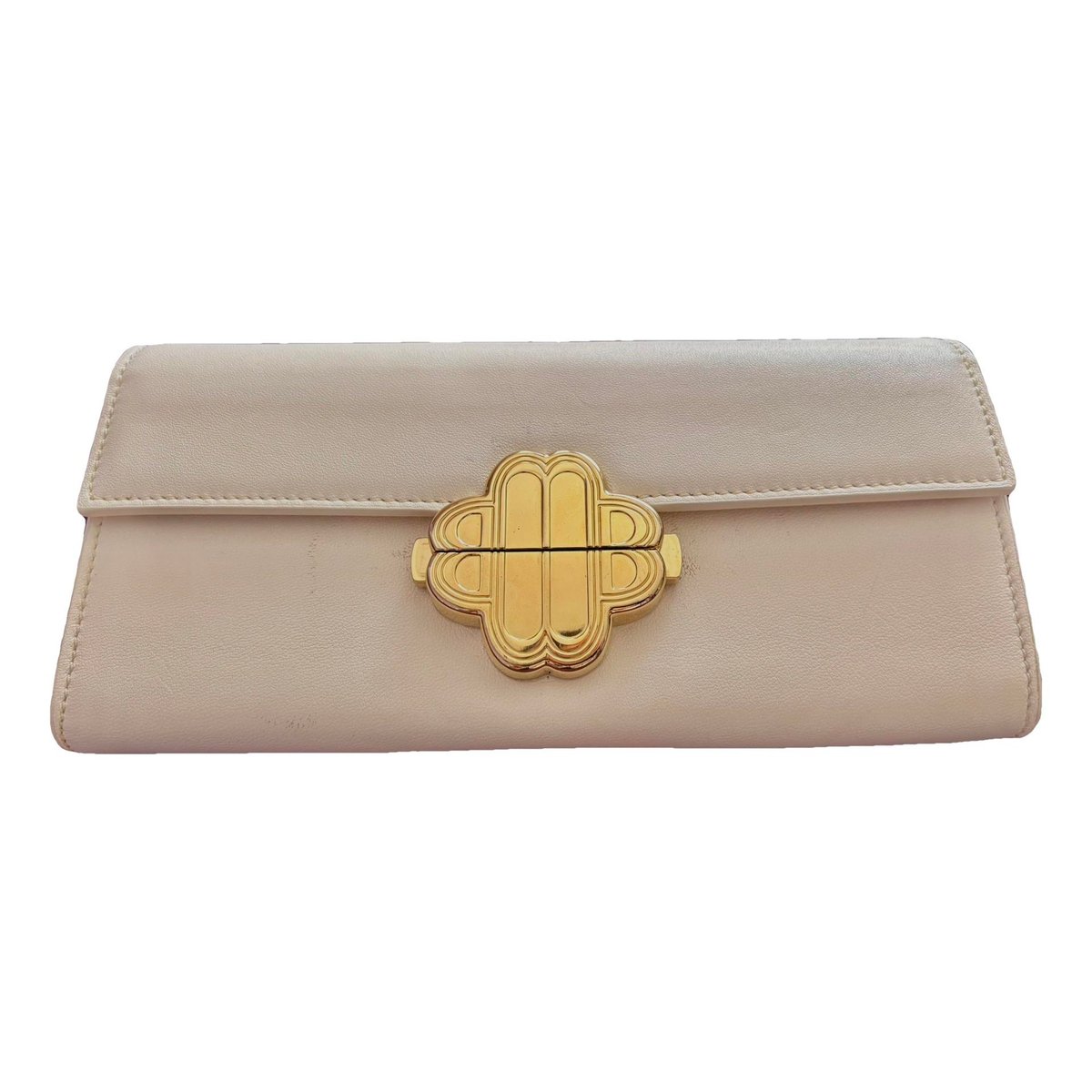 Leather clutch bag