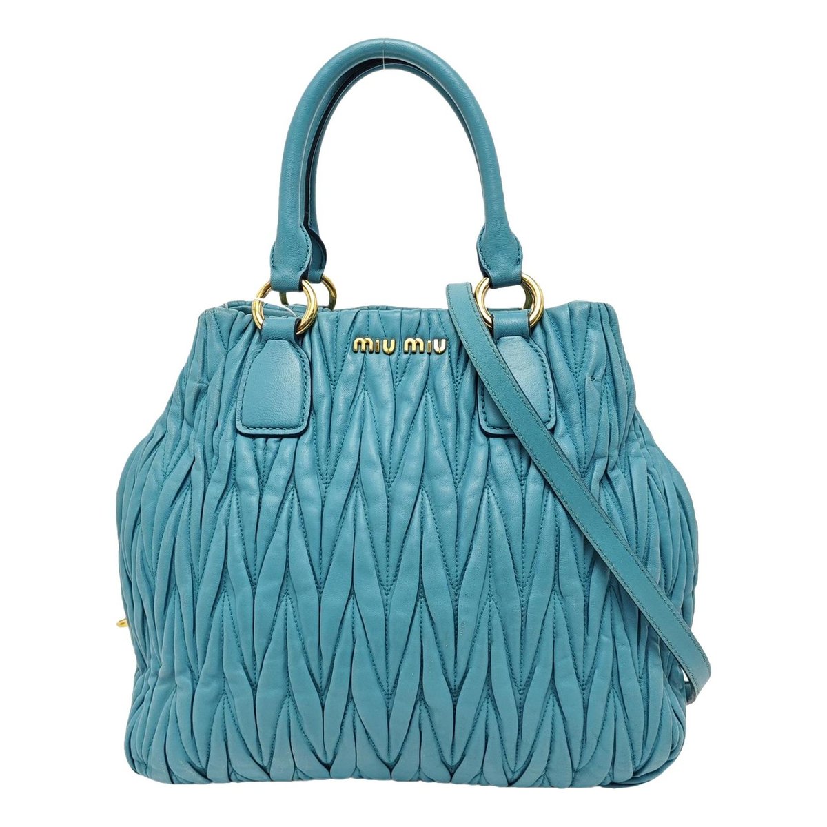 Matelassé leather crossbody bag