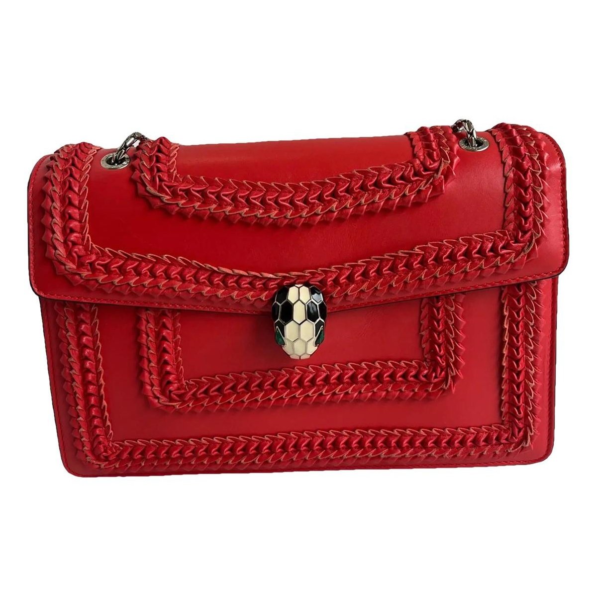 Serpenti leather handbag