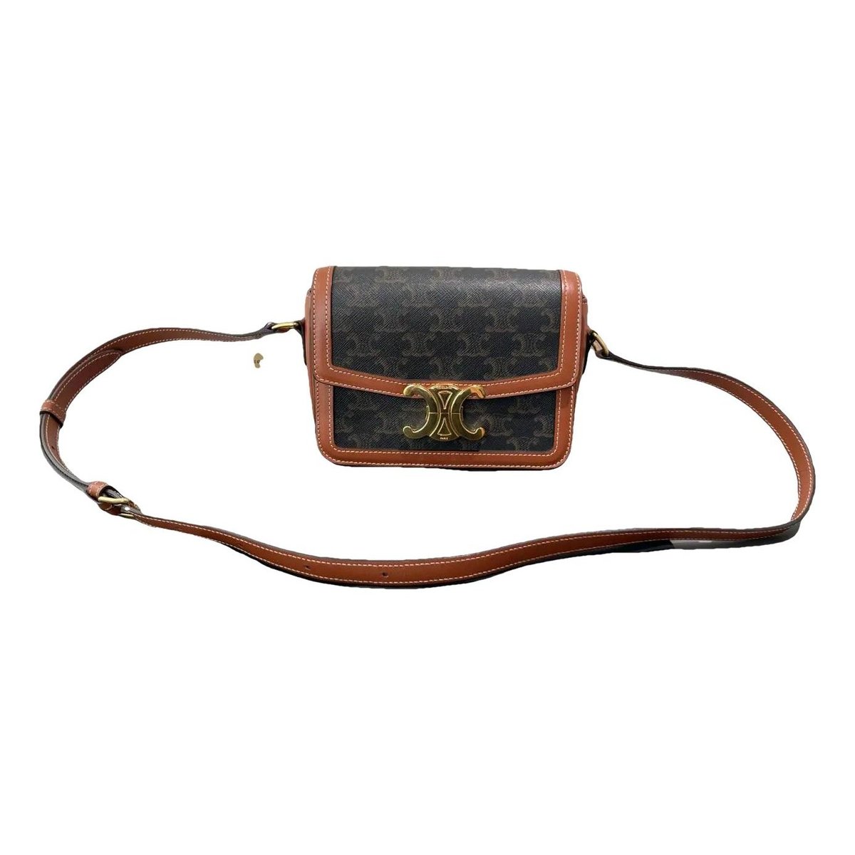 Triomphe leather crossbody bag