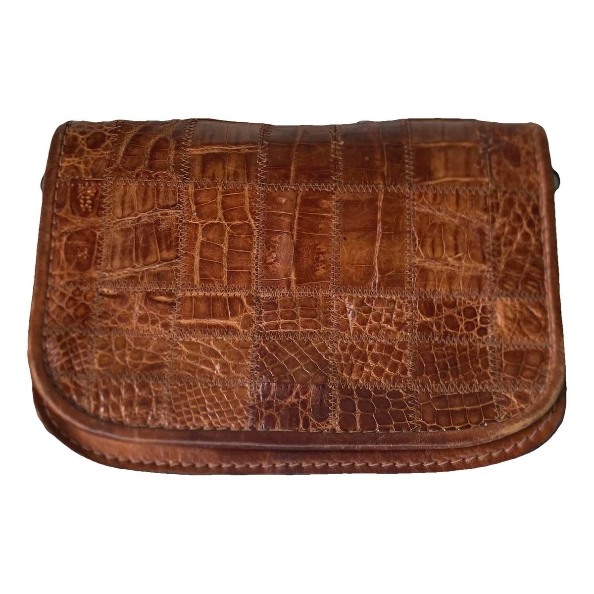 Leather clutch bag